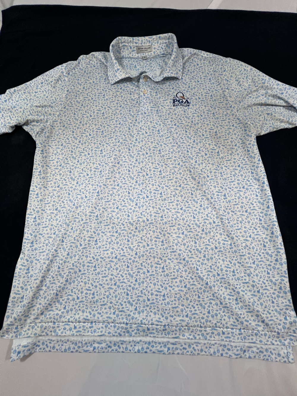 Peter Millar Polo w/Embroidered 2025 PGA Championship at Quail Hollow